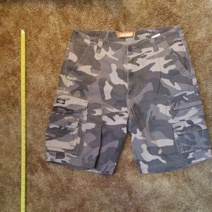 Lee Camo Print Cargo Shorts